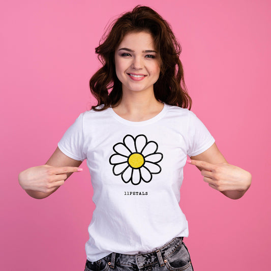 11 PETALS: women's relaxed tee