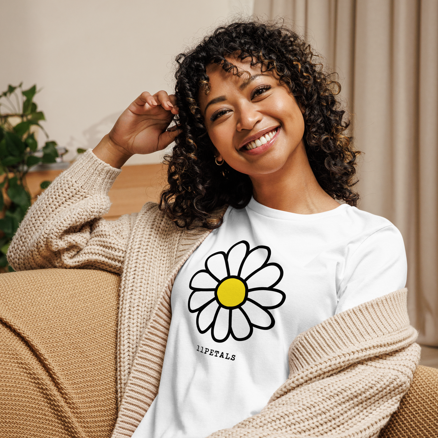 11 PETALS: women's relaxed tee